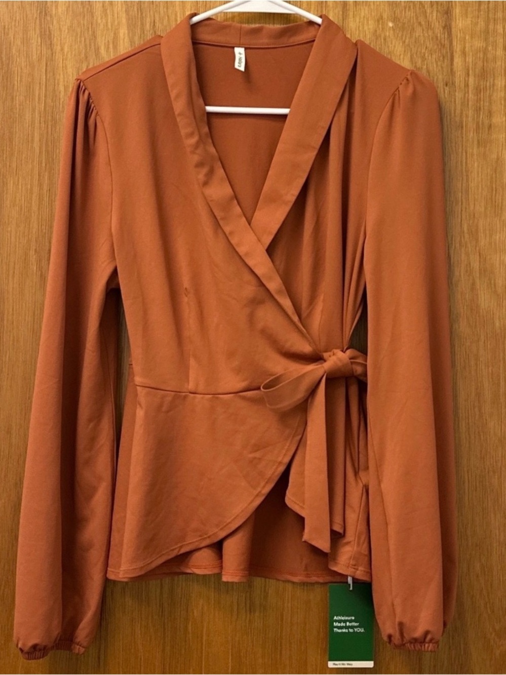 NWT Halara shawl collar wrapped blouse - Sz M